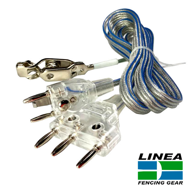 2 Fencing Body Cords Foil/Sabre 2Prong by Linea eBay
