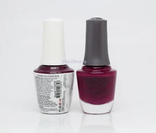 Gelish DUO Soak Off Gel Polish + Morgan Taylor Lacquer 229 Looking For A Wingman