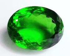 Certified Natural Brazilian 80.70 Ct Oval Cut Shiny Green Topaz Loose Gemstone