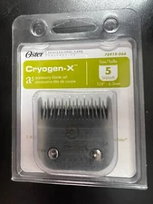 Oster A-5 Cryogen-X Size 5 Skiptooth Clipper Replacement Blade 1/4”-6.3mm 6475