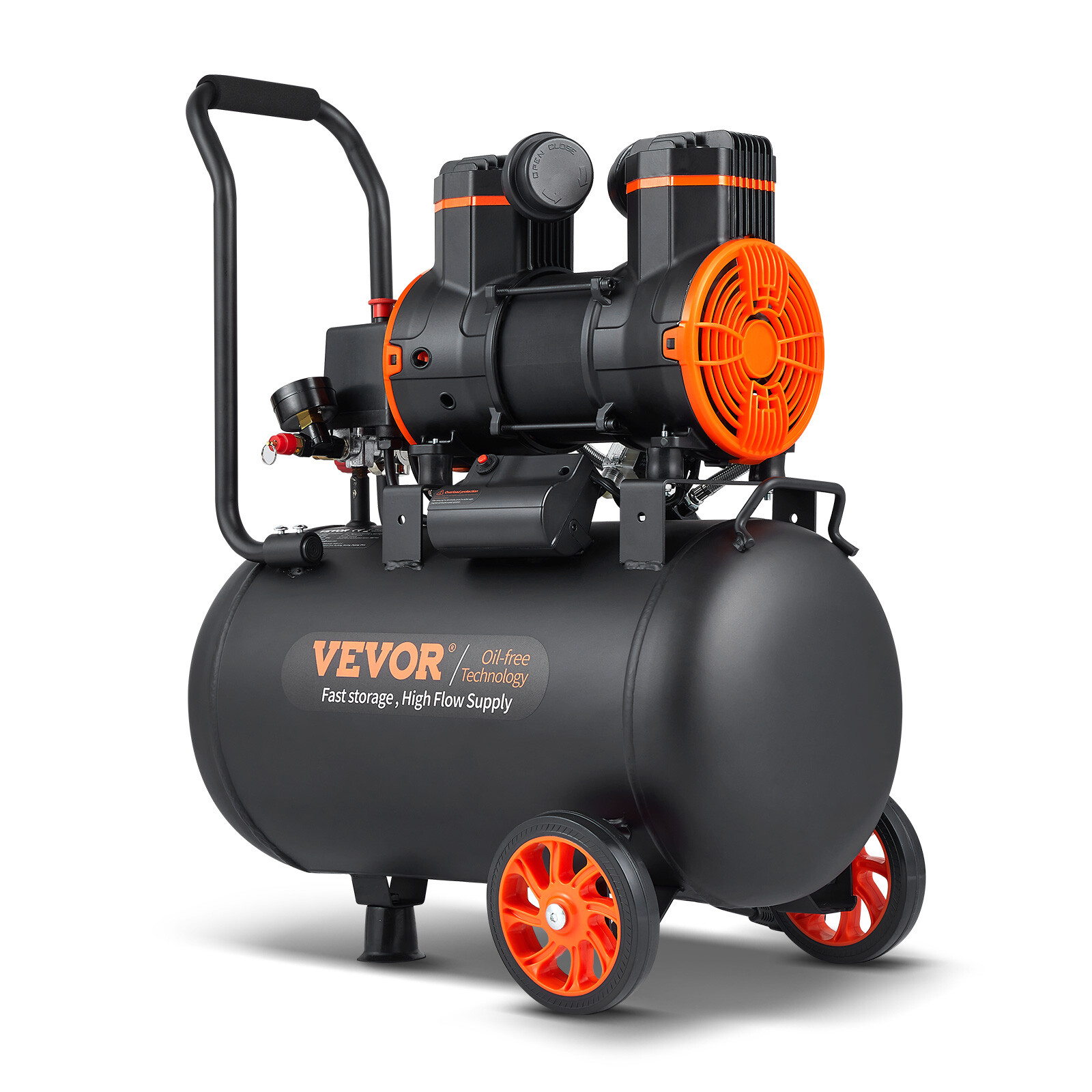 Compresseur air 70dB VEVOR pour travailler sans bruit et sans huile