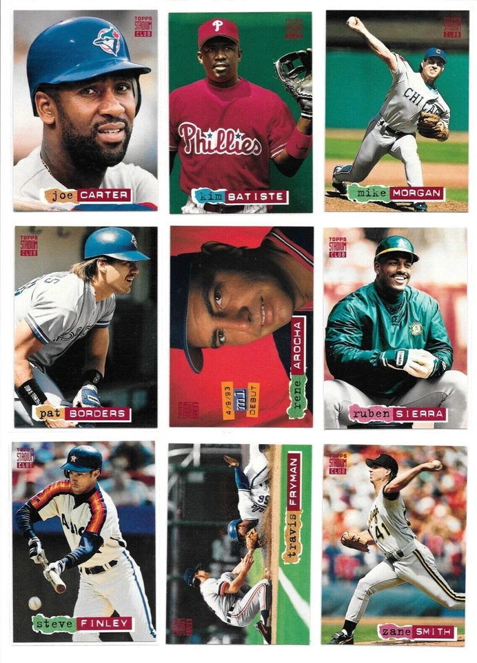 1994 Topps Stadium Club Baseball Trading Cards / You Choose #s 251 - 500 / mb8 - Image 4 of 4