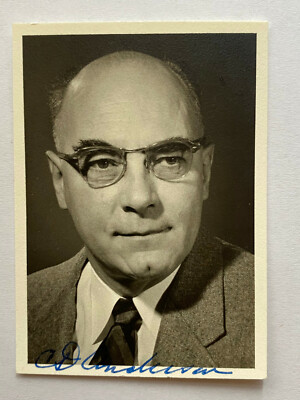 Carl David Anderson - Nobelpreis Physik  1936  - original Autogramm  