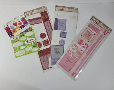 Scrapbooking Stickers Lot COLORBOK KOLETTE LAYERED DIMENSIONAL SENTIMENTS NATURE