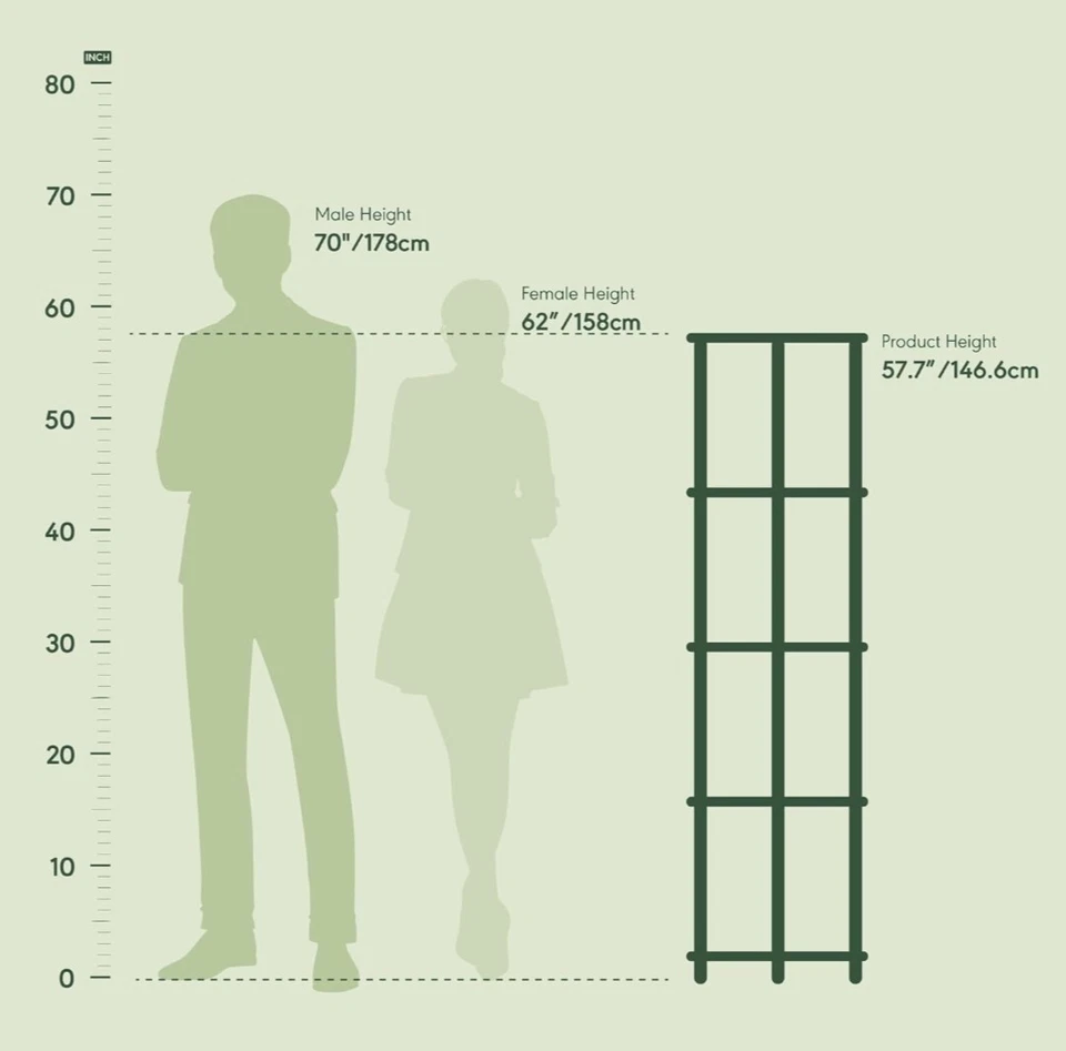 Paquete de 2 pantallas multiusos de esquina Turn-N-Tube de 5 niveles grano marrón oscuro/negro Foto 2 de 4