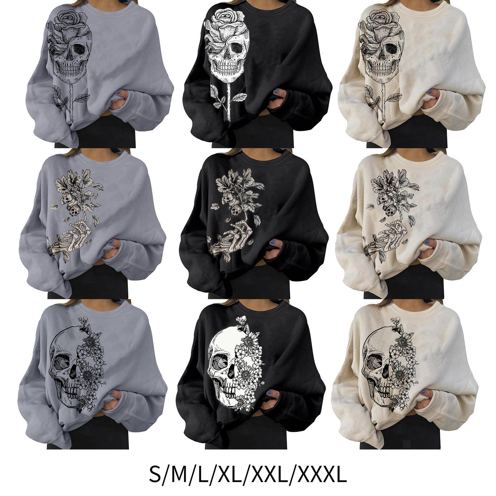 Fashion Sweatshirt Crewneck Costume Clothing Tops for Halloween Unisex