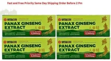 Red PANAX Ginseng Extract 12 years old Roots 8000 Mg Premium 4 Box (120 Bottles)