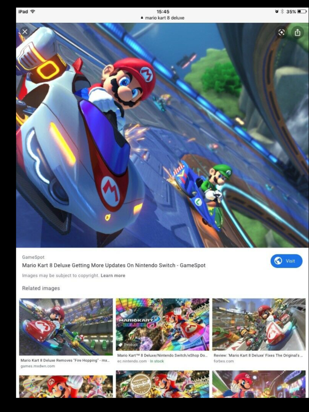 Mario Kart 8 Deluxe - Jogo Nintendo Switch - Seminovo