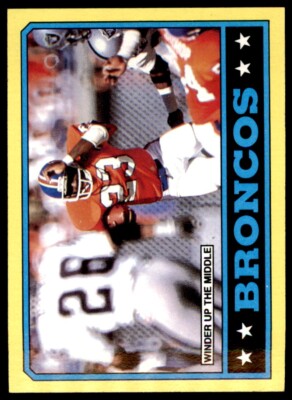 1986 Topps Broncos Team Leaders .  Denver Broncos #111