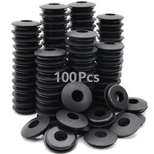 100pcs Glad Hand Seals Rubber Truck Gladhand Seals Black Polyurethane Seal Washe