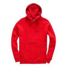 Kids Plain Hoodie Girls Boys Childrens Hooded Sweatshirt (Age 3-13)