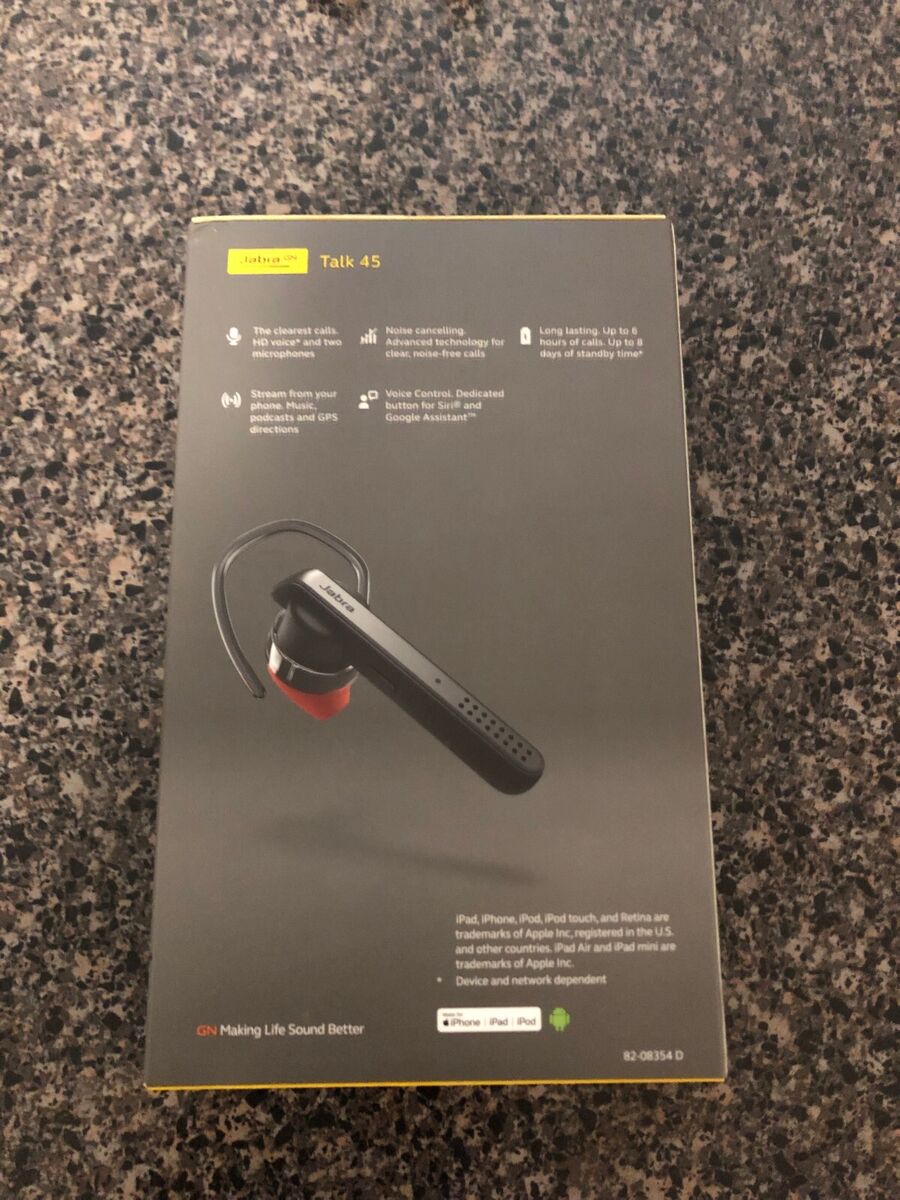 Jabra Talk 45 Bluetooth Headset - Black for sale online | eBay Jabra Talk 45 Bluetooth Headset - Black for sale online | eBay
