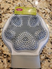 WHISKER CITY 3-In-1 Grooming Glove For Cats Mitten Adjustable Wet Dry Massaging