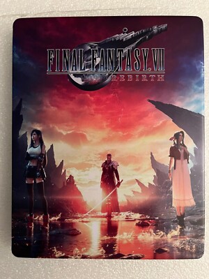 Final Fantasy VII Rebirth CUSTOM G2 Steelbook Case PS4/PS5/XBOX (NO GAME)