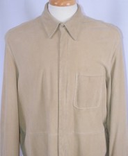 Vakko Sport Women's Suede Leather Jacket Size 2 Full Zip Casual Light Brown 