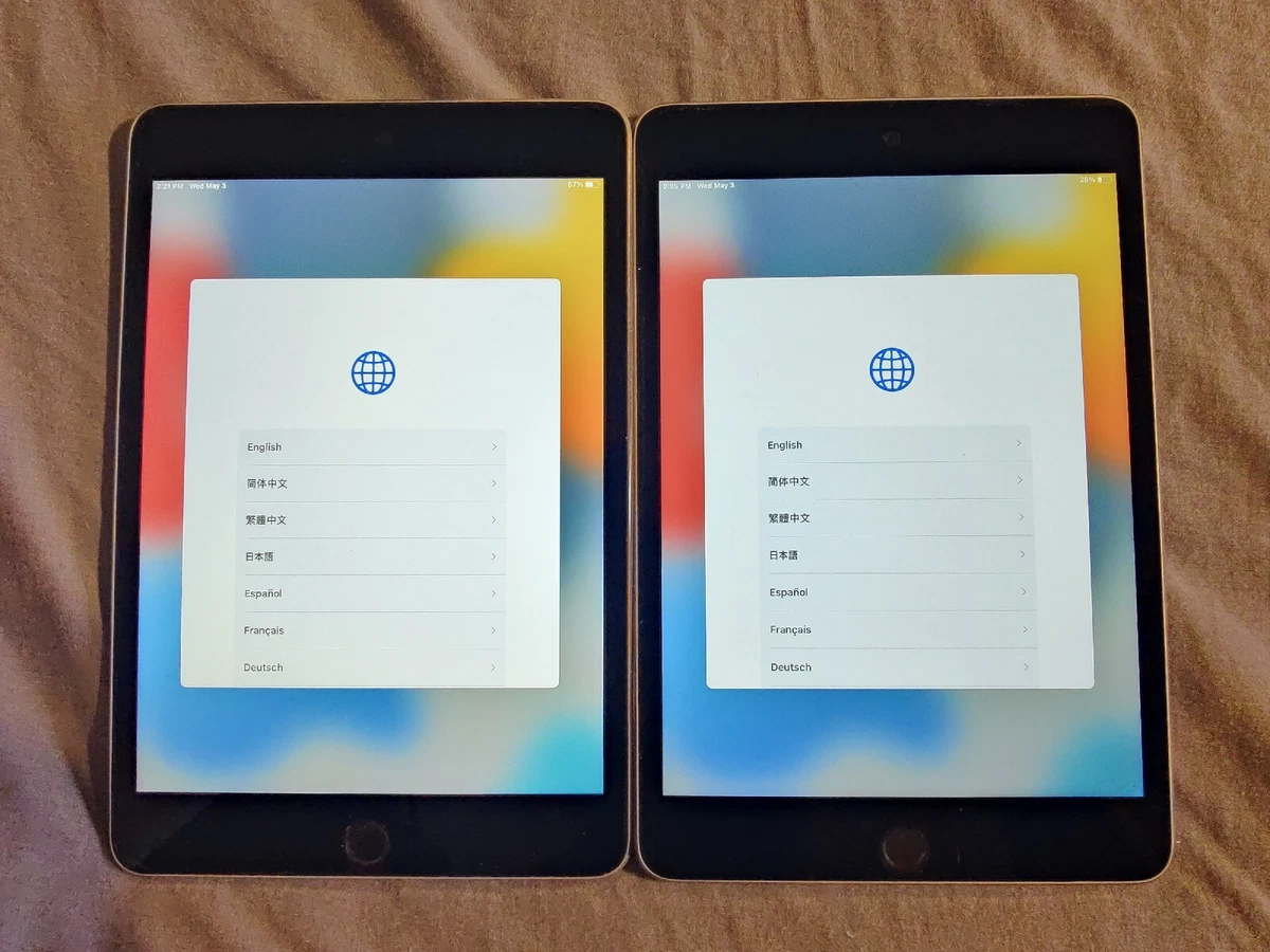 2x Apple iPad mini 4 128GB, Wi-Fi, 7.9in - Lot of 2 888462368872
