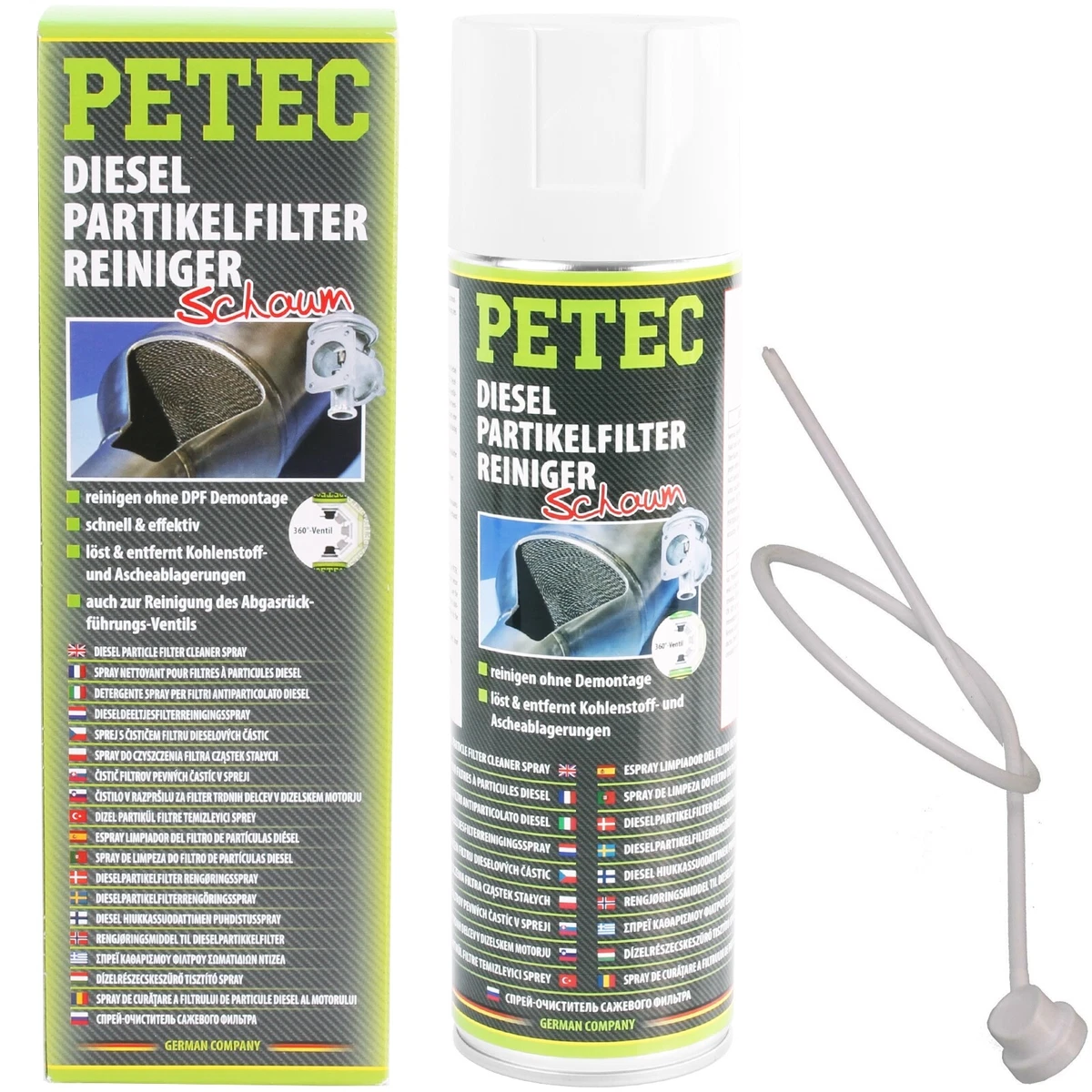 2x 400 ml PETEC DPF DIESEL PARTIKELFILTER REINIGER SPRAY SCHNELL 