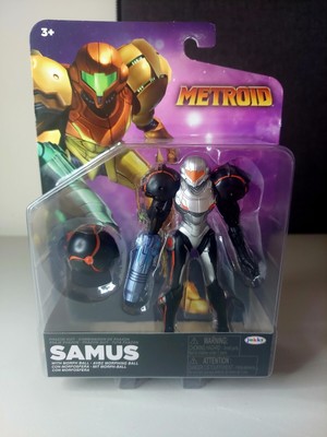 Jakks Samus Phazon Suit 4Inch Action Figure with Morph Ball  Metroid Prime 2