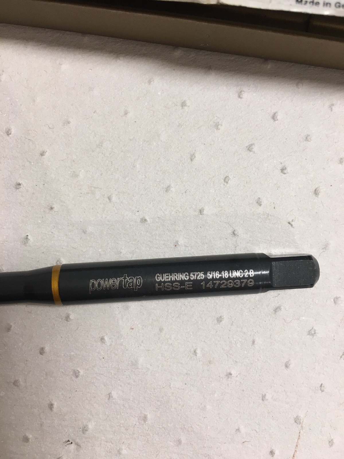 Guhring 5/1618unc Tap Gold Ring Power Tap Milling Turning Cnc Lathe