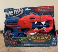 New Nerf Dinosquad Raptor Splash 6 Dart Rotating Drum