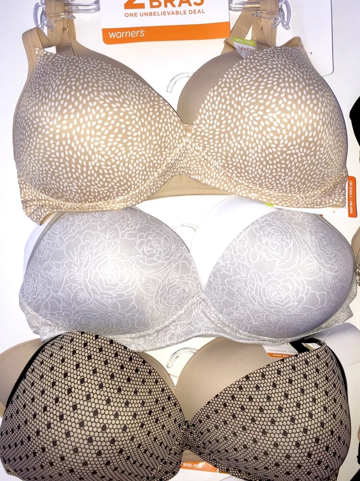 Sujetador Warners sin cables elevación ligera sin costuras copa contorno paquete de 2 sujetadores camiseta 4003 Foto 3 de 4