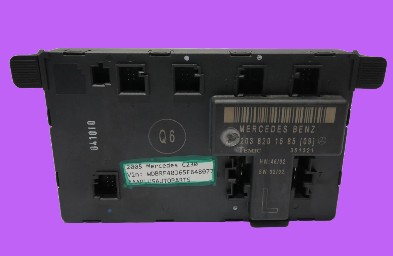 🟩01-07 Mercedes W203 C230 C280 C320 Door Control Module Front Left 2038201585