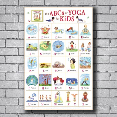My Abc Alphabet Yoga Pose Learning Table Kids Children Custom Poster Art T 233 Ebay