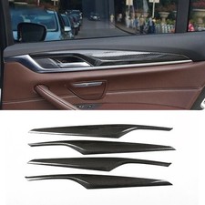 Real Carbon Fiber Interior Door Panel Trim Covers For BMW 5 Series G30 2018-2023