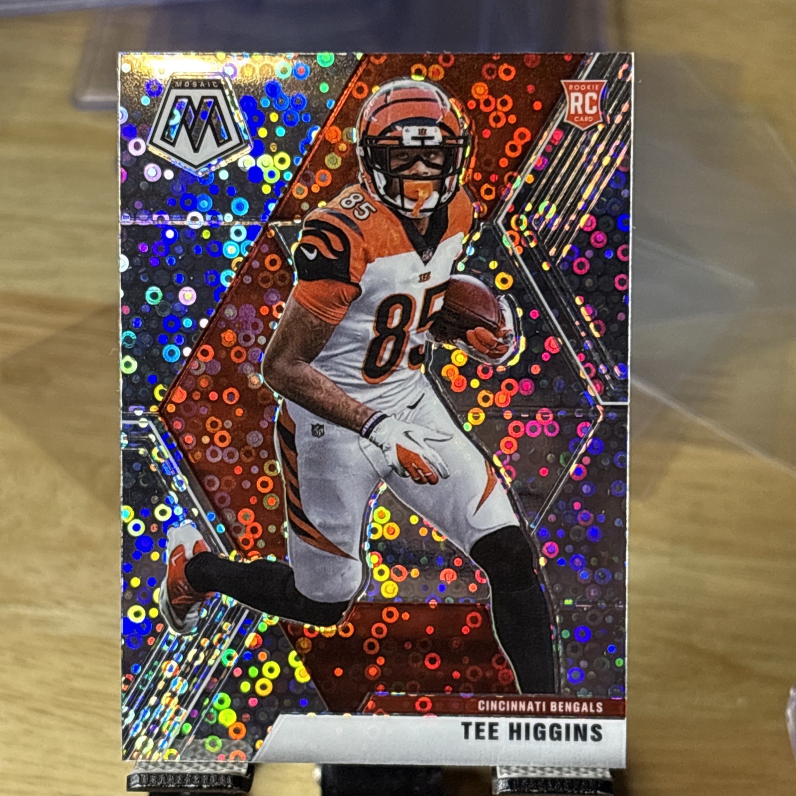 2020 Tee Higgins Rookie Mosaic Disco. No. 213 Beautiful Card.