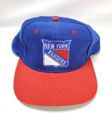 New York Rangers Vintage Universal Snapback Cap Hat Twill Green Bill Spell Out