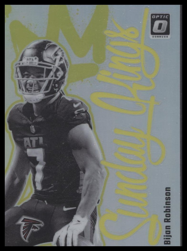 2024 Donruss Optic #22 Bijan Robinson Sunday Kings Case Hit