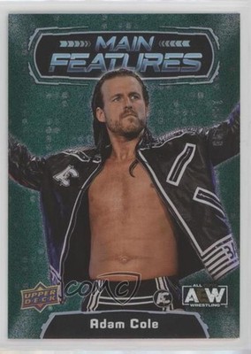 2022 Upper Deck AEW All Elite Wrestling Main Features Green /199 Adam Cole d8g