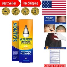 Max Strength Scalp Itch Treatment - Unscented Relief, 1.5 oz for All Skin Types