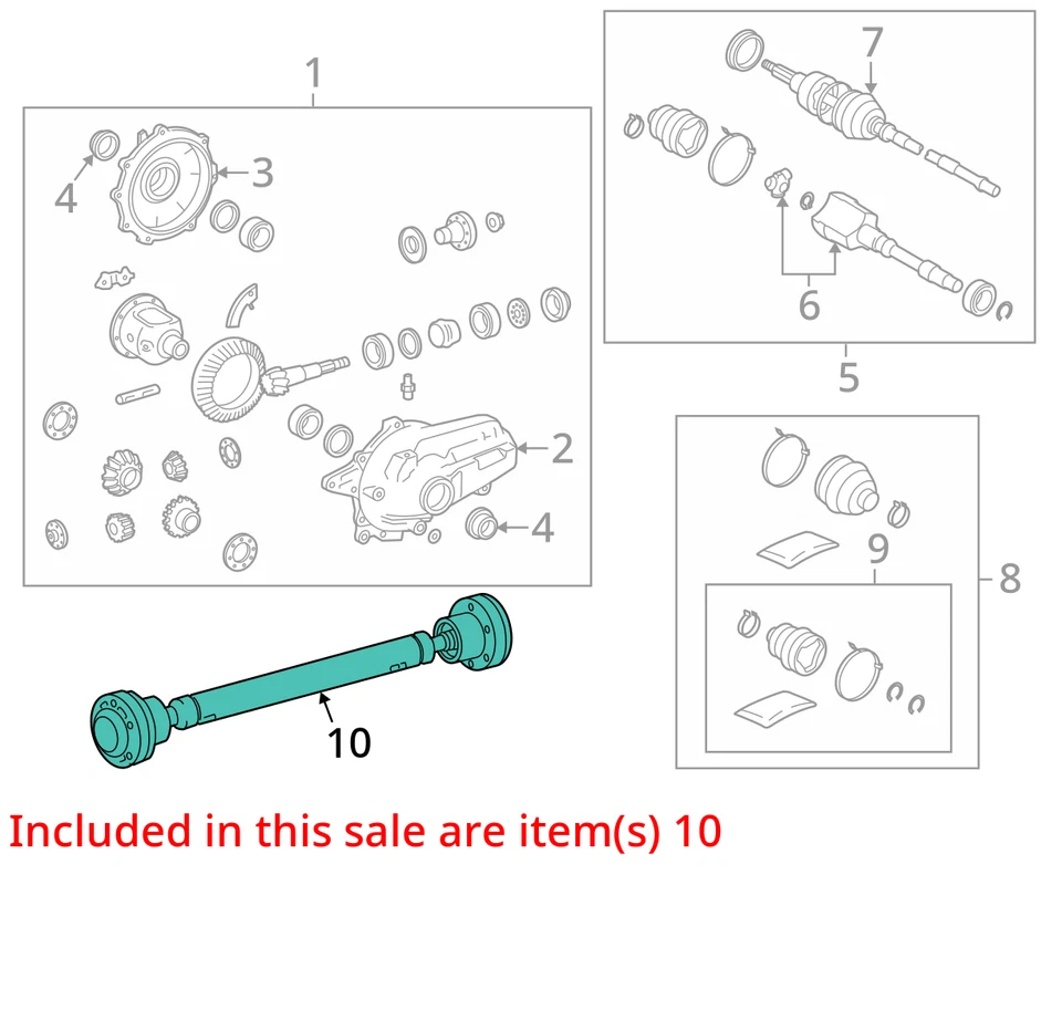 Lexus IS250 2006 eje de transmisión delantero OEM 118 k millas - LKQ354587660 Foto 4 de 4