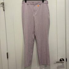 Uniqlo Smart Ankle Pants Lavender Purple Tapered Dress Trouser 221-433255 Size M