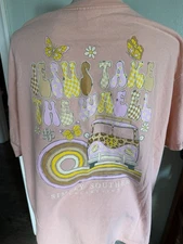 Simply Southern Jesus Take the Wheel Volkswagen Bus Pink Shirt Size XXL
