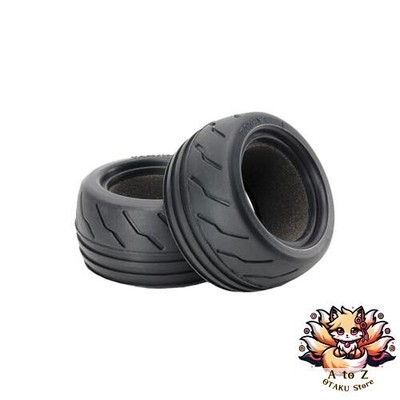 NEU Tamiya Hop-Up Optionen Nr. 1830 OP. 1830 T3-01 Rear Wide Semi-Slick Tires (2