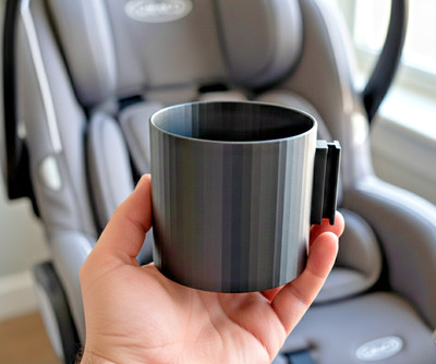 Cup Holder Replacement For Graco Car Seat - Color Black - 2 Pack
