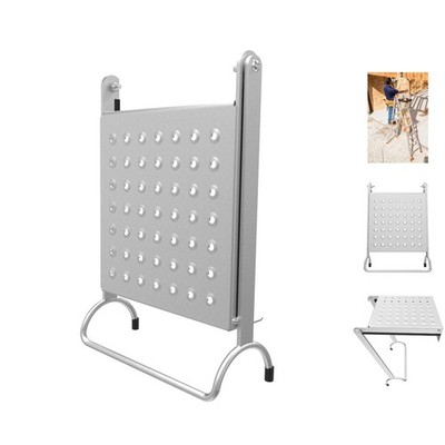 Versatile Ladder Accessory: Aluminum Work Platform with 375 lbs Load Capacity
