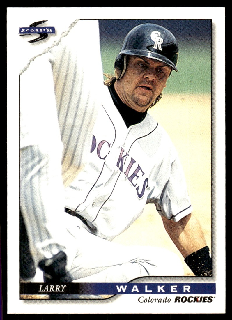 Larry Walker 1996 Score #13 Rockies MLB READ FREE SHIPPING AutographDen