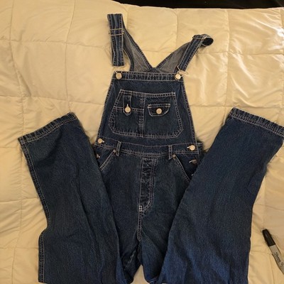 Y2K Revolt Clothing Co Denim Overalls Women M Blue Wash Carpenter Bib Jumpsuit