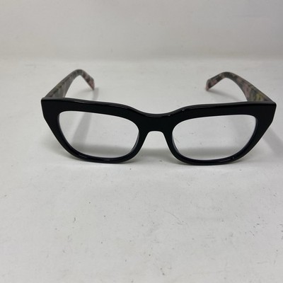 Prada Eyewear VPR A06 52-19-140 13p Black Pink Marble Eyeglasses 0309