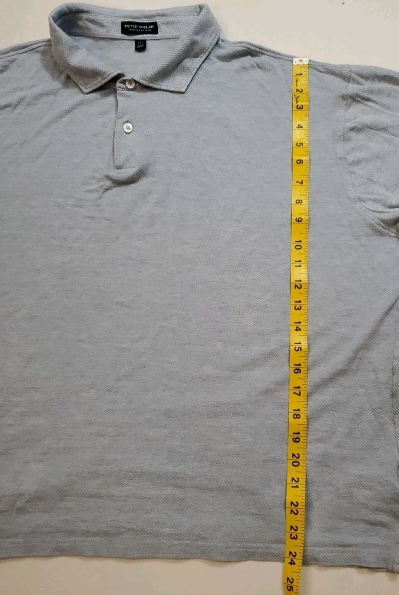 Peter Millar Polo Light Blue Pattern Size XXL - image 5