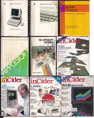 Apple II books, manuals, inCider issues  Lot - Choose - Build a Collection