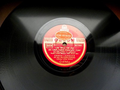 3045/ ZARAH LEANDER-Der Wind hat mir ein Lied erzählt-UFA-STAR-78rpm Schellack
