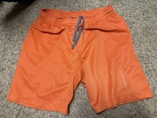 Athletic Works Orange Athletic Shorts Lightweight Mesh