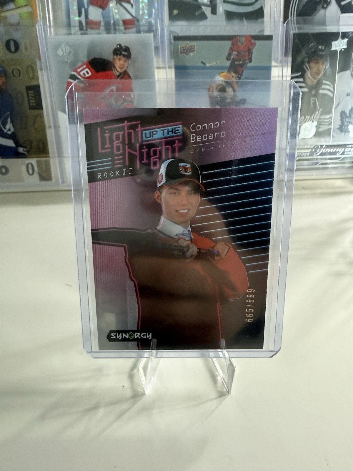 2023-24 Upper Deck Synergy - Light Up the Night Connor Bedard #LN-CB /699 (RC)