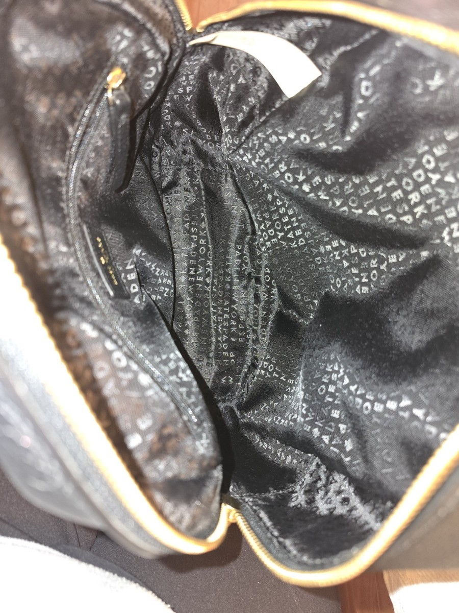 KATE SPADE Small Black Pebbled Leather Backpack EUC | eBay display picture 2
