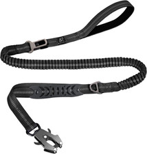 Tactical Heavy Duty Bungee Dog Leash for Medium Large Dogs That Pull, Military K