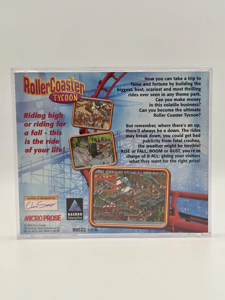 RollerCoaster Tycoon PC *CD ONLY* CD-ROM From Big Box Windows 95/98/ME/2000/XP - Image 2 of 4